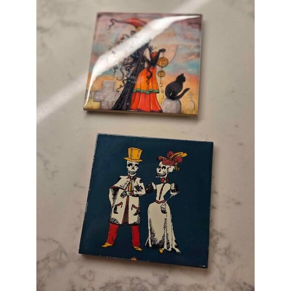 Halloween tile coasters 2 - Picture 3 of 7